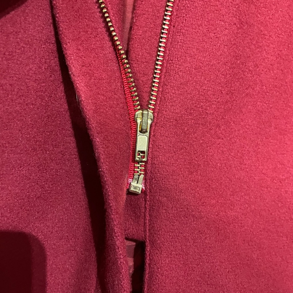$90 J. CREW LINED WOOL COAT | RED | PETITE MEDIUM - Picture 9 of 12